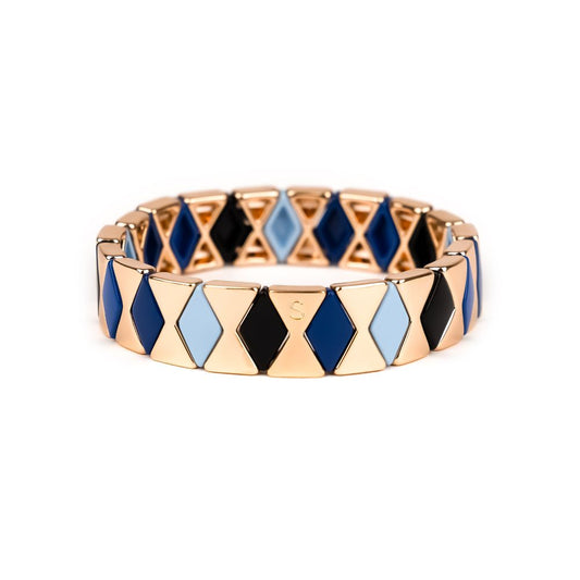 Bracelet Simone à Bordeaux - Losange - azur