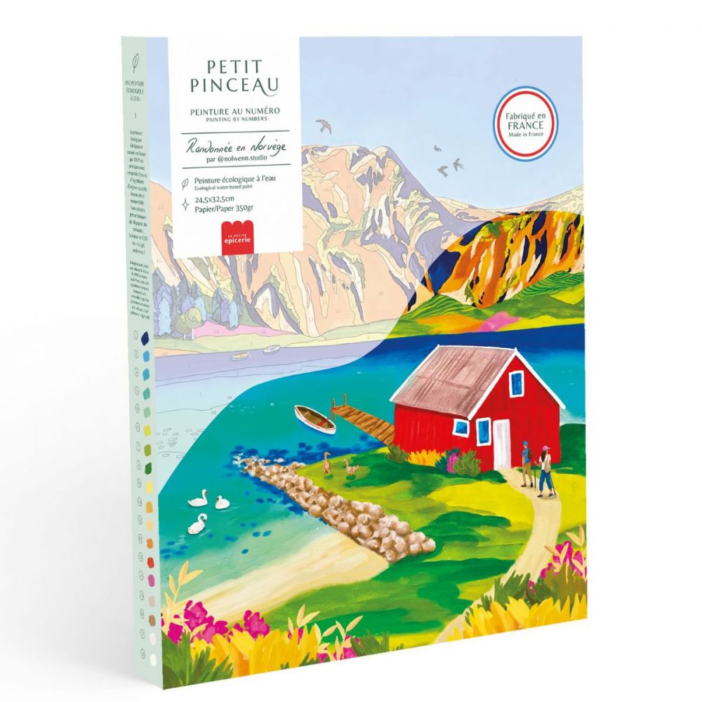 Coffret peinture au numéro - Randonnée en Norvège