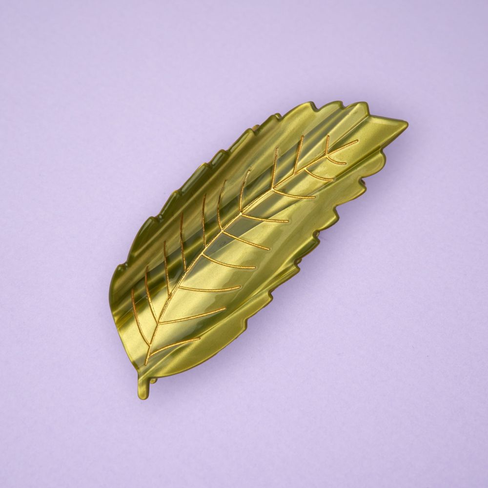 Pince à cheveux - Feuille châtaignier