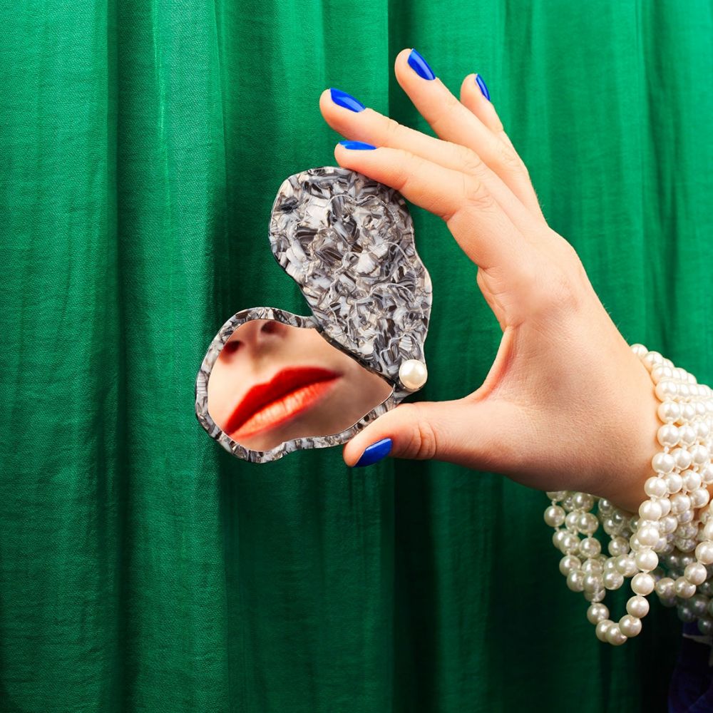 Miroir de poche - Huitre