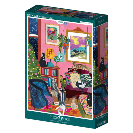 Puzzle 1000 pièces - Cosy cats