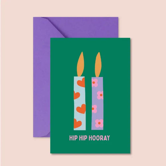 Carte - Anniversaire Hip Hip Hooray
