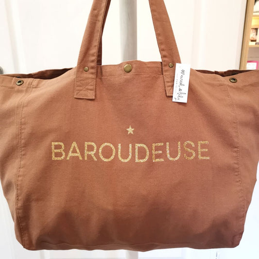 Grand cabas rose santal - Baroudeuse