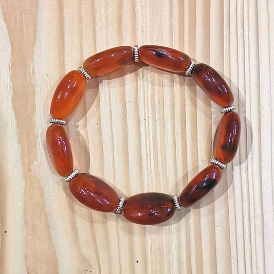 Bracelet Jane - taille S/M - caramel