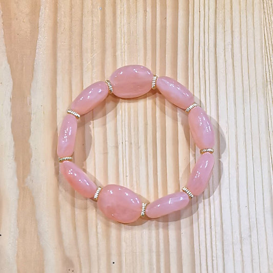 Bracelet Jane - taille S/M - rose pêche
