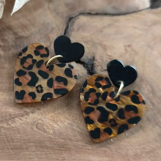 Boucles d'oreilles coeur - graou