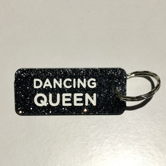 Porte-clés à paillettes - noir - Dancing queen