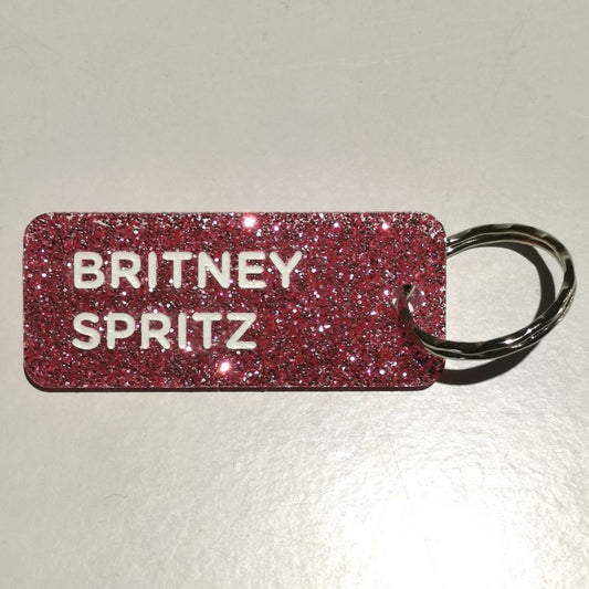 Porte-clés à paillettes - fuchsia - Britney Spritz