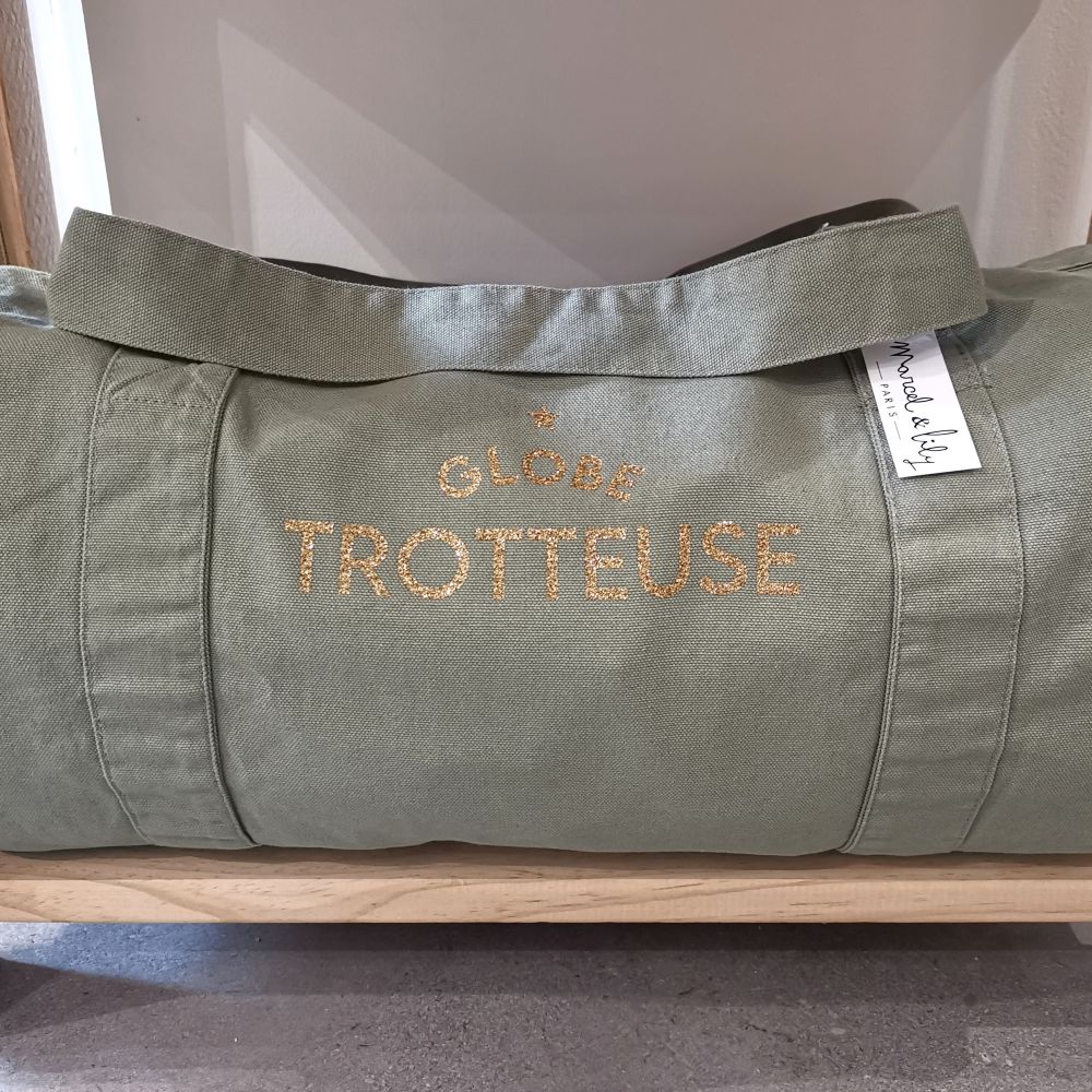 Sac polochon sauge - Globe-trotteuse
