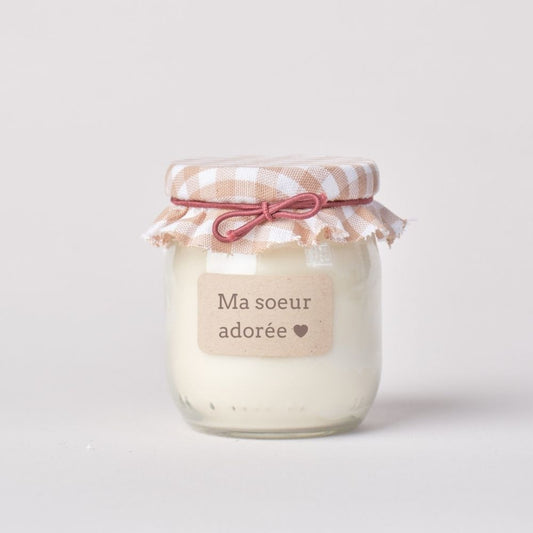 Bougie végétale parfumée - Ma soeur adorée