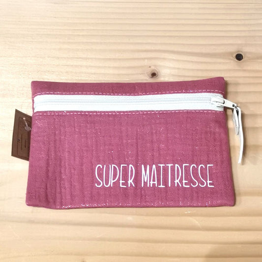 Pochette S - Scintillant rose - Super maîtresse