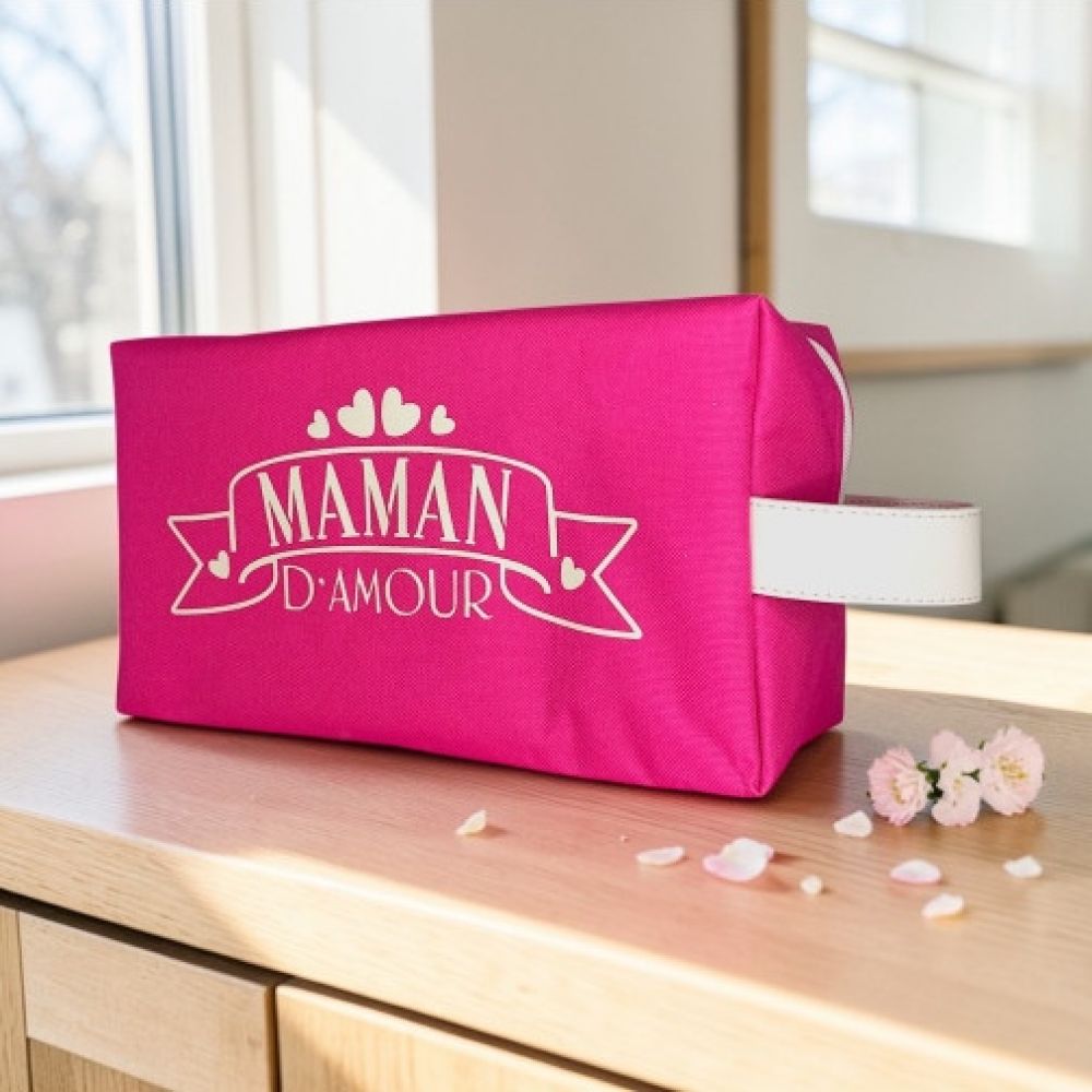 Trousse de toilette - Taille M Brooklyn fuchsia - Maman d'amour