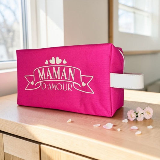 Trousse de toilette - Taille M Brooklyn fuchsia - Maman d'amour