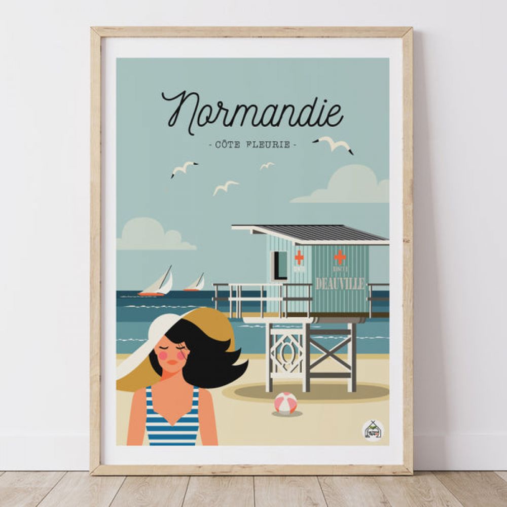 Carte postale - Normandie Côte Fleurie - Plage Deauville