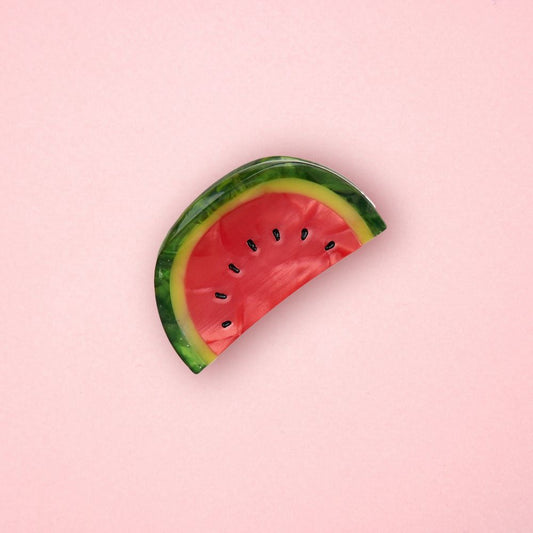 Mini-pince à cheveux - Pastèque