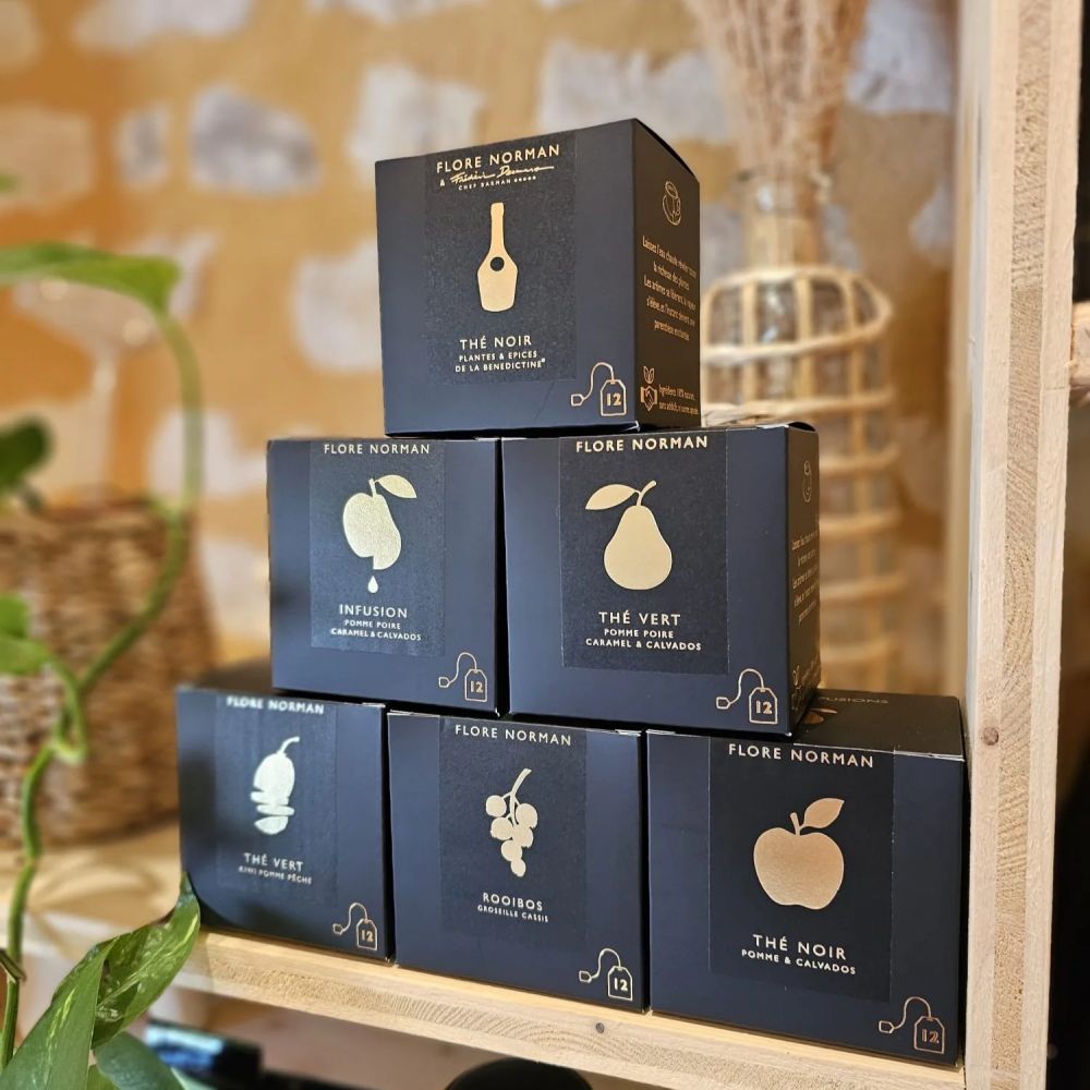 Boite de 12 sachets infusettes - Thé vert - Kiwi pomme pêche