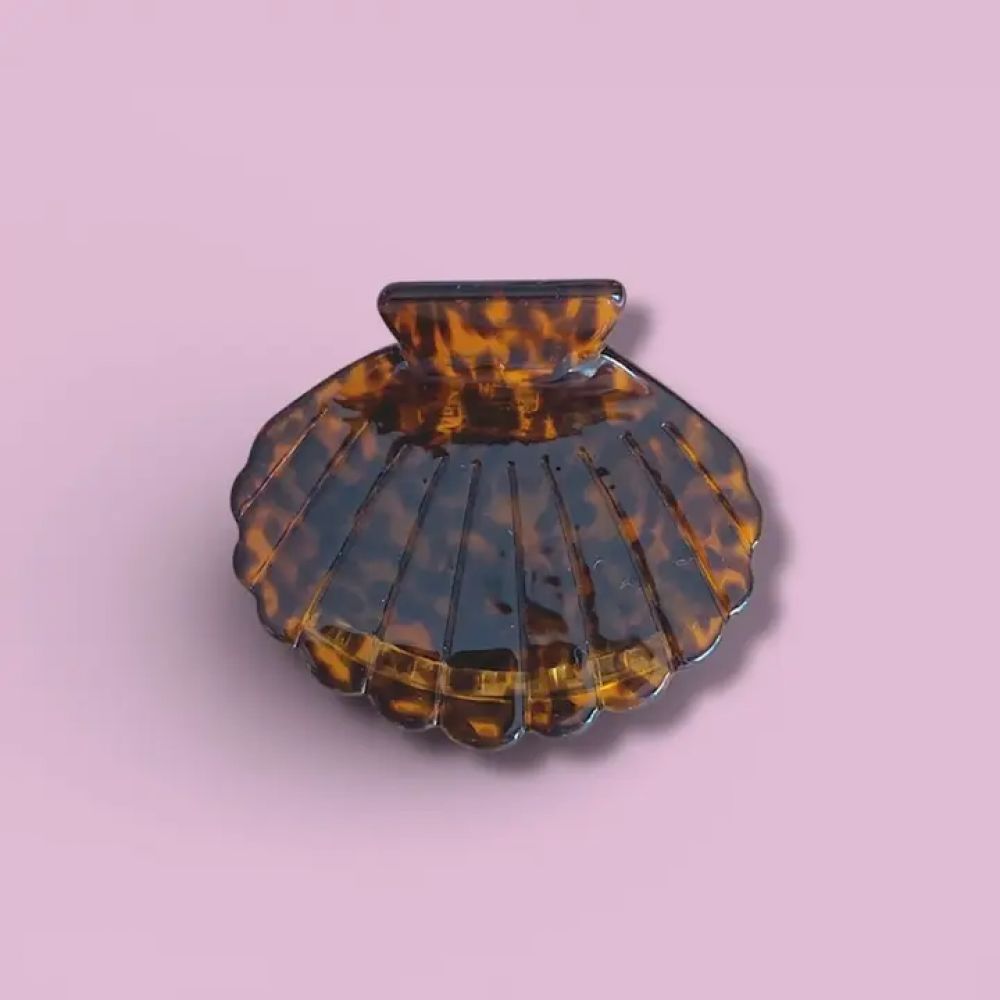 Pince à cheveux - moyen modèle - Coquillage tigré