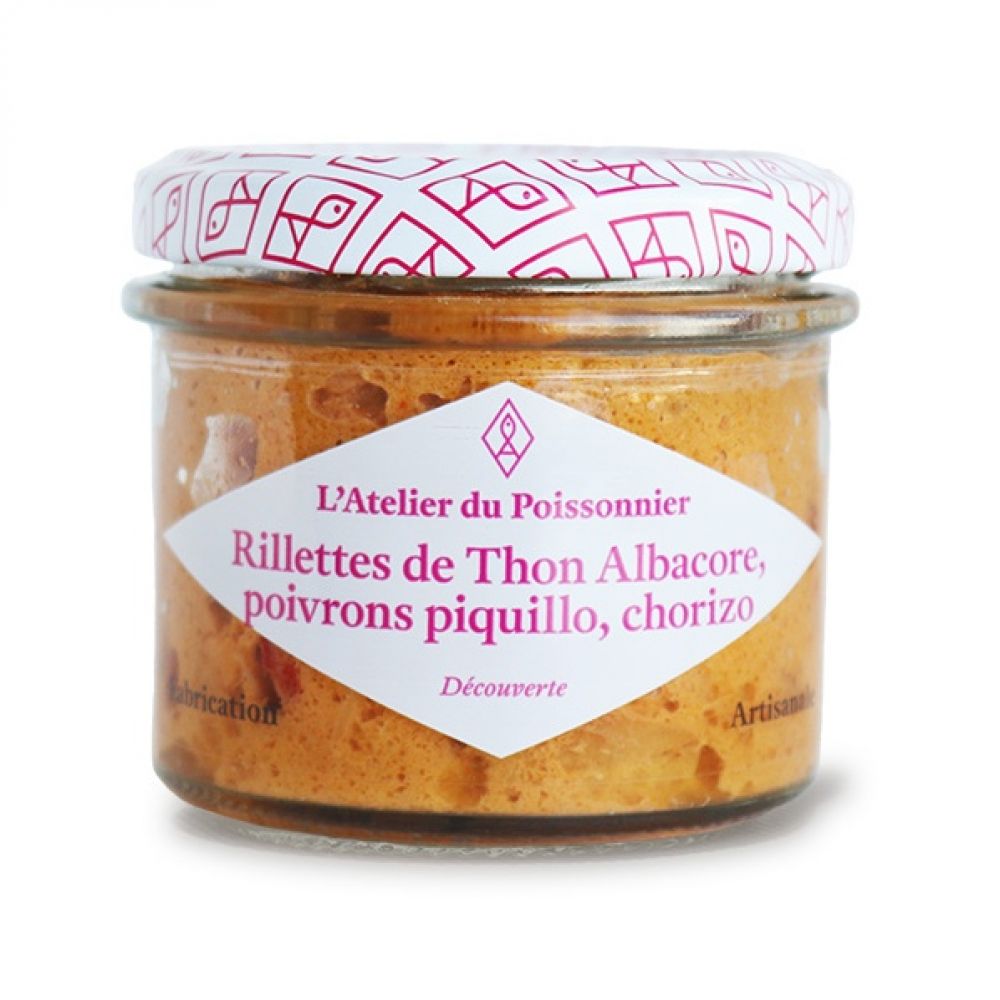 Rillettes de thon Albacore, poivrons piquillo et chorizo