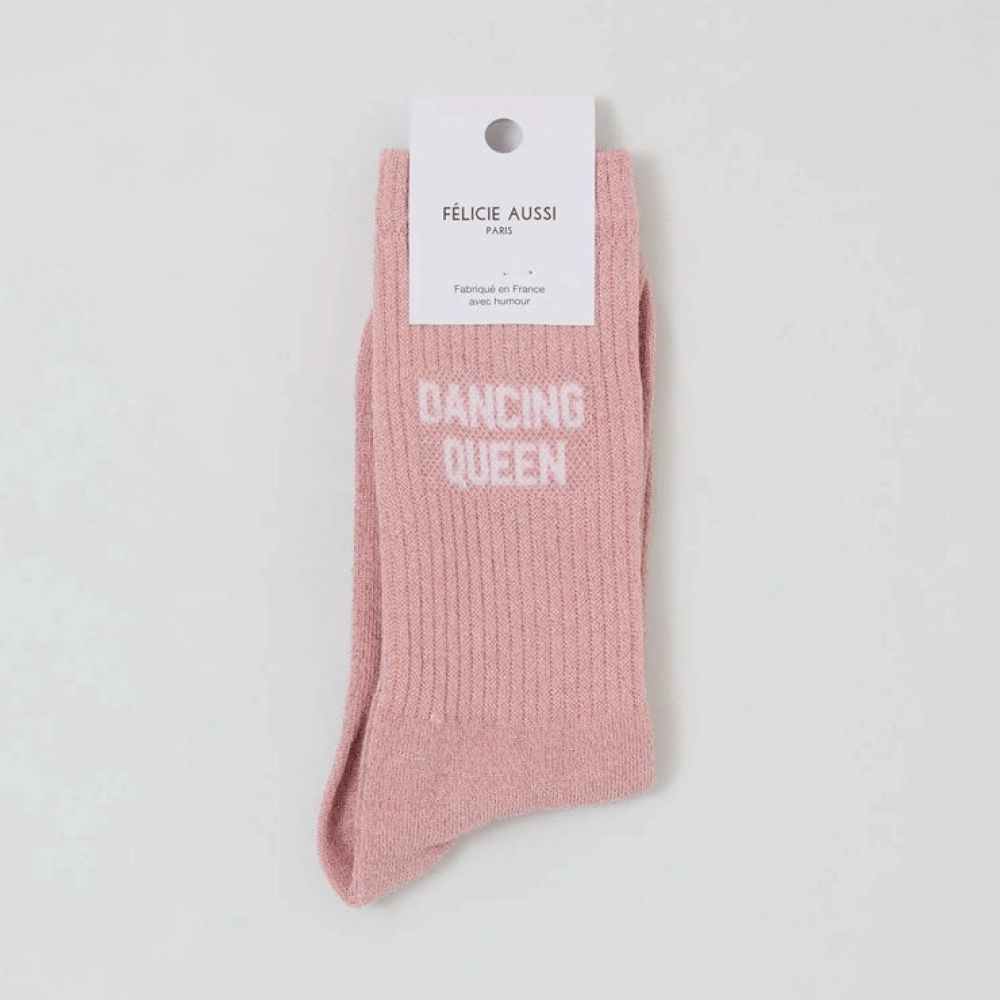 Chaussettes à paillettes 36/40 - Rose ballerine - Dancing queen