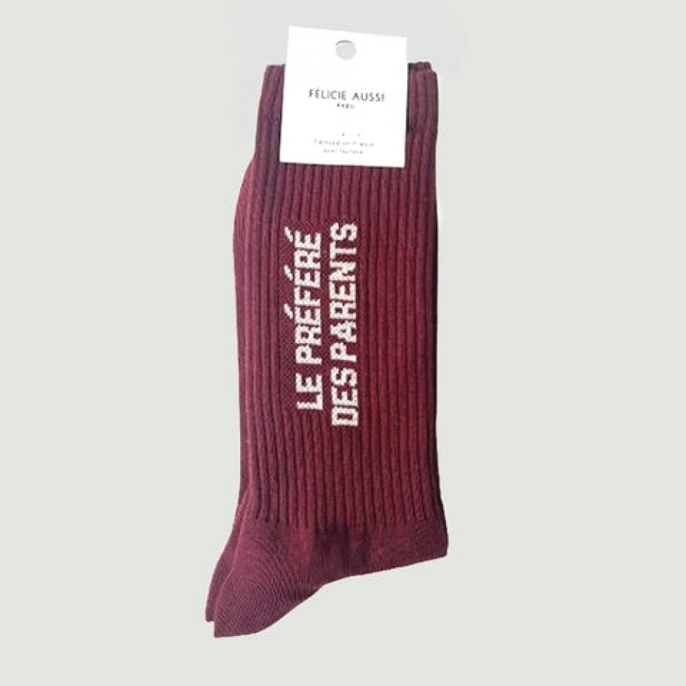 Chaussettes 40/46 - Bordeaux - Le préféré des parents