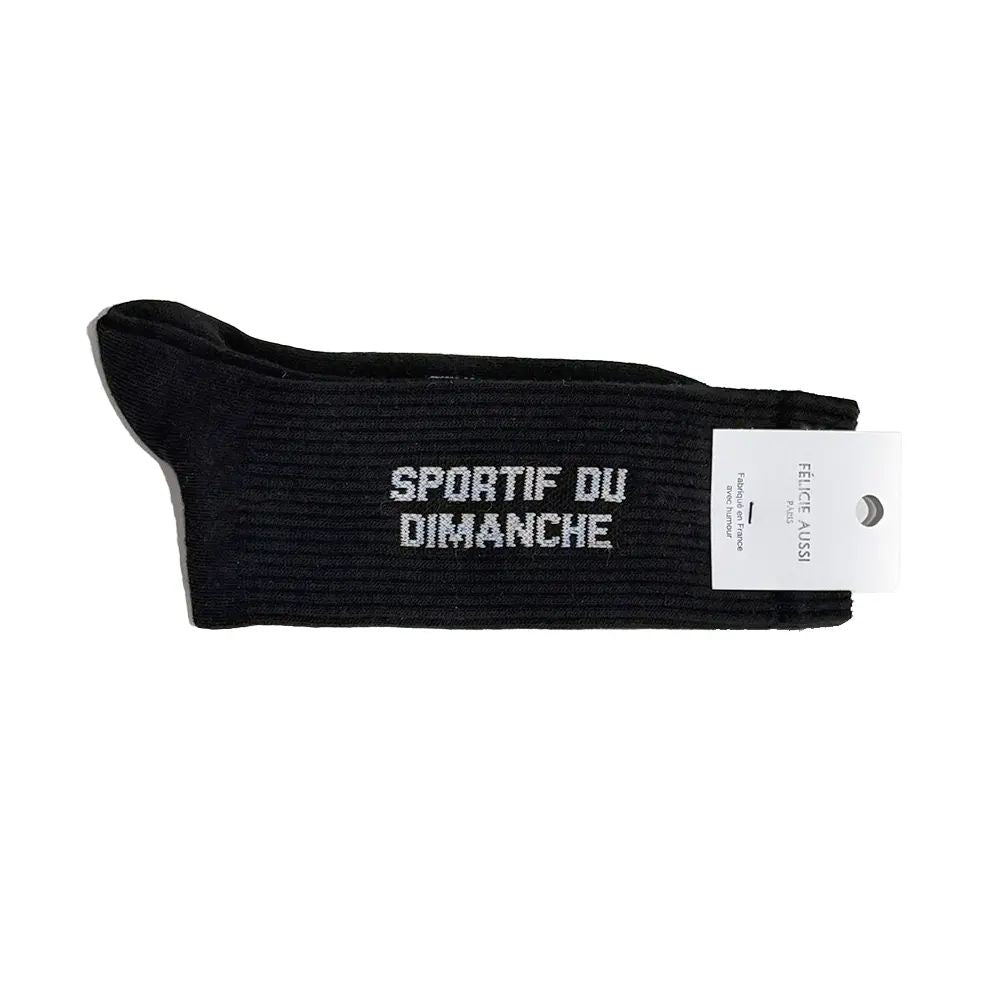 Chaussettes 40/46 - Noir - Sportif du dimanche
