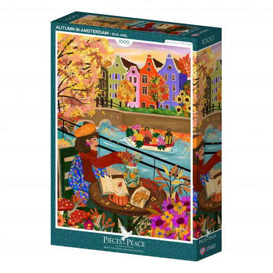 Puzzle 1000 pièces - L'automne à Amsterdam