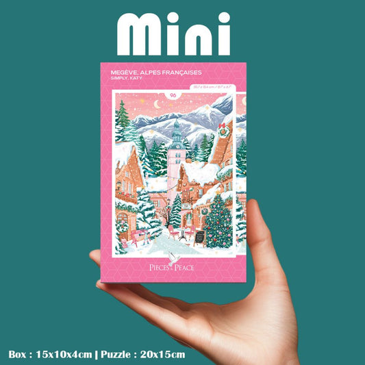 Mini Puzzle 96 pièces - Megève Alpes françaises