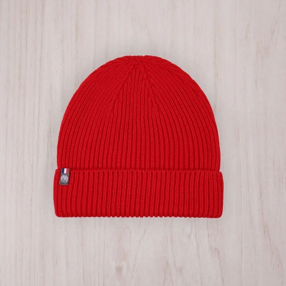 Bonnet mixte 100% laine Perinne - Rouge canyon
