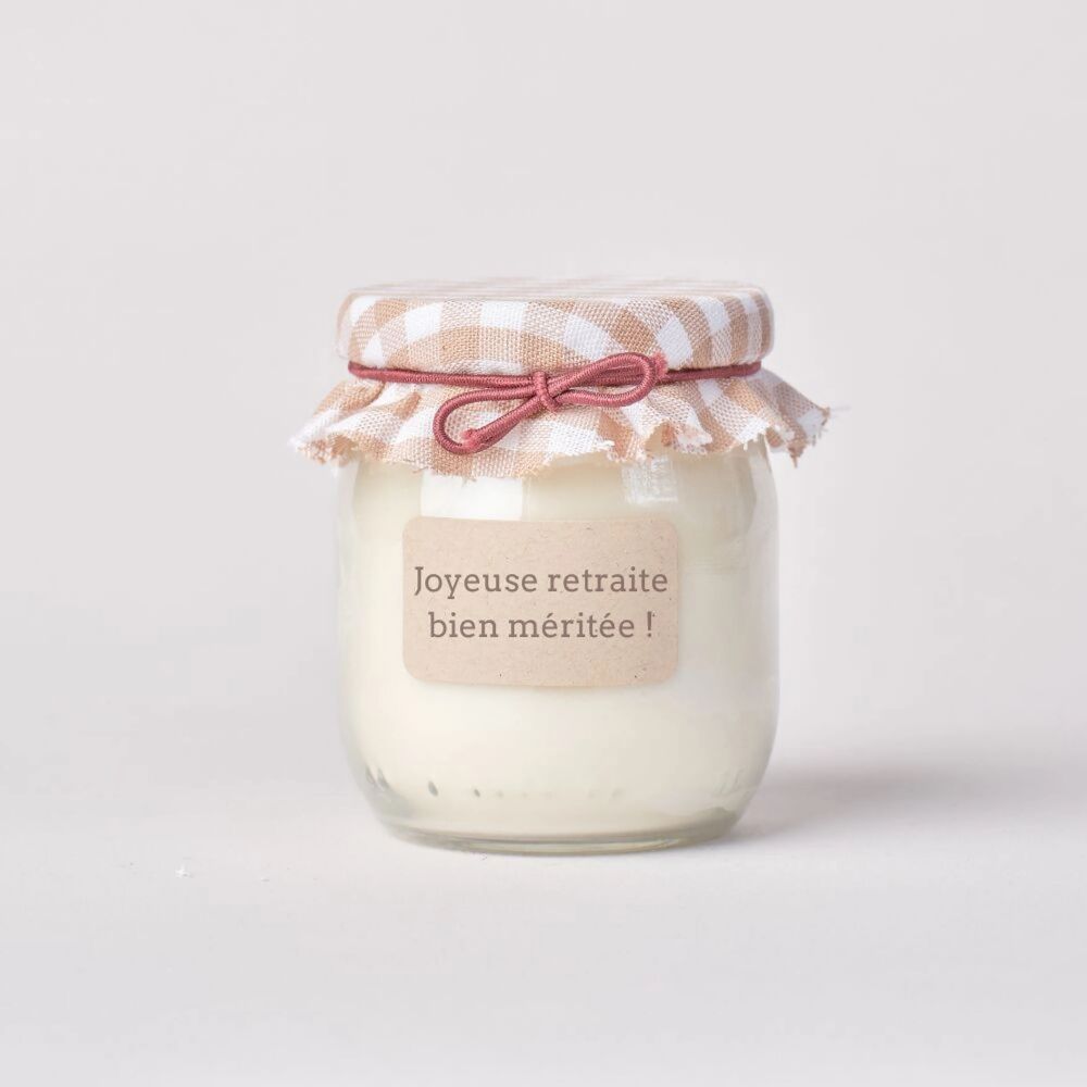 Bougie végétale parfumée - Joyeuse retraite bien méritée