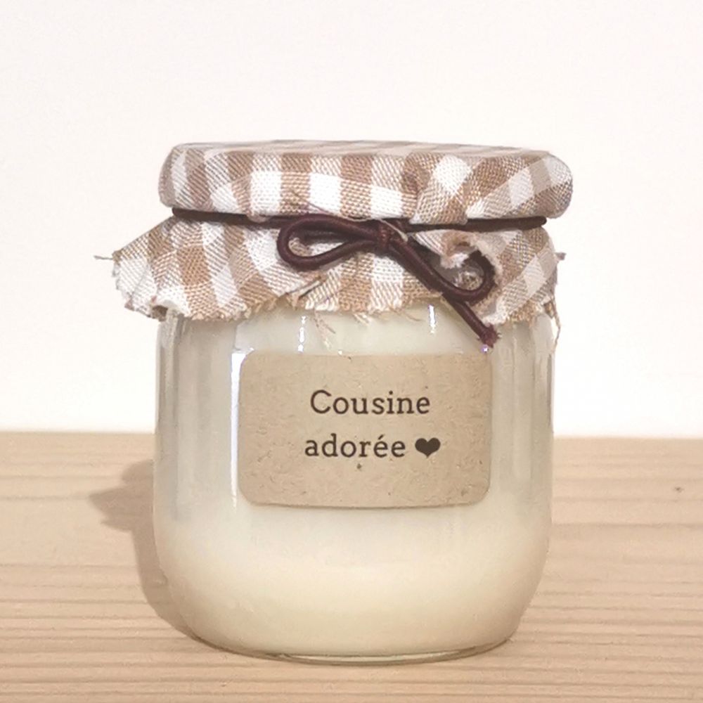 Bougie végétale parfumée - Cousine adorée