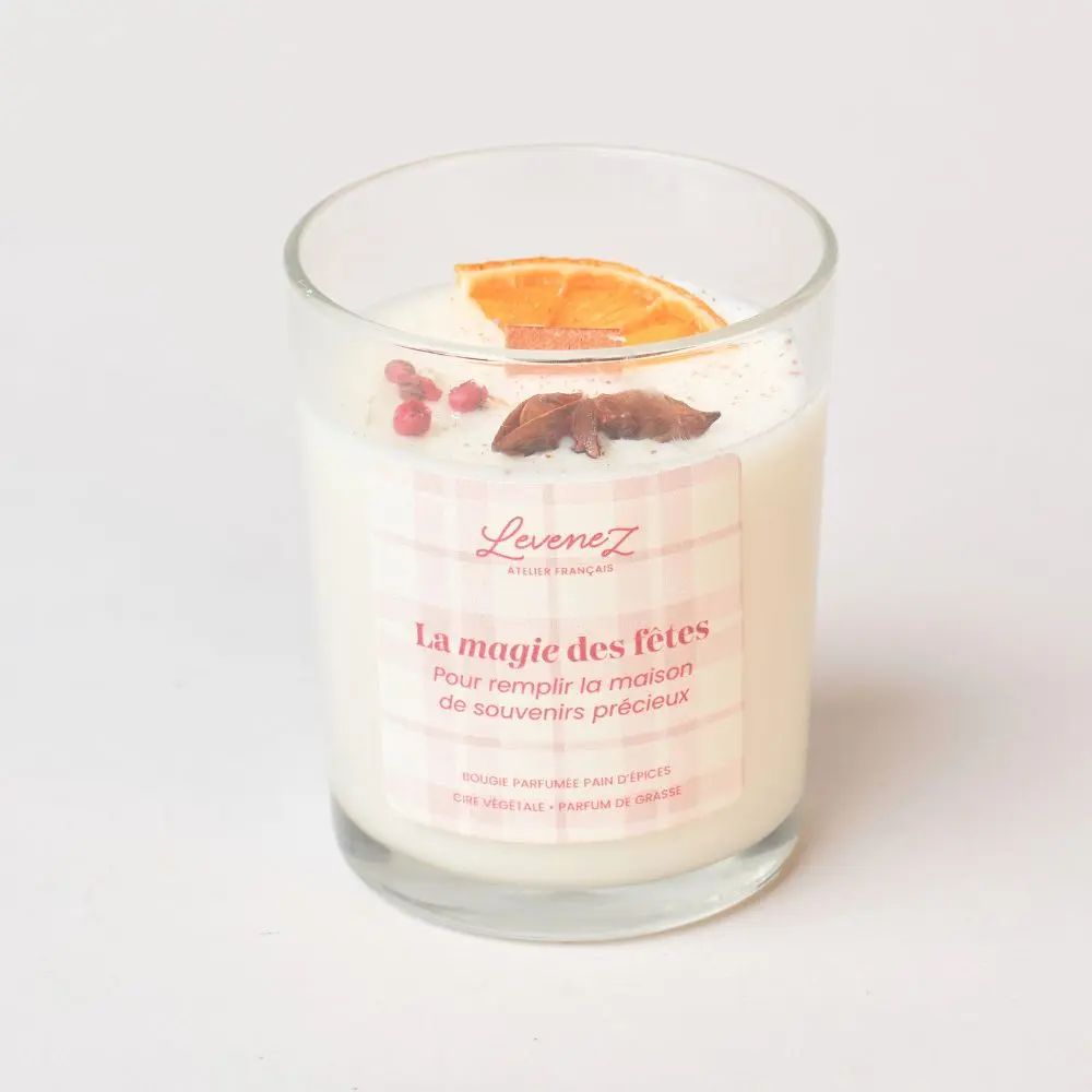 Bougie parfumée au Pain d'Epices - La magie des fêtes