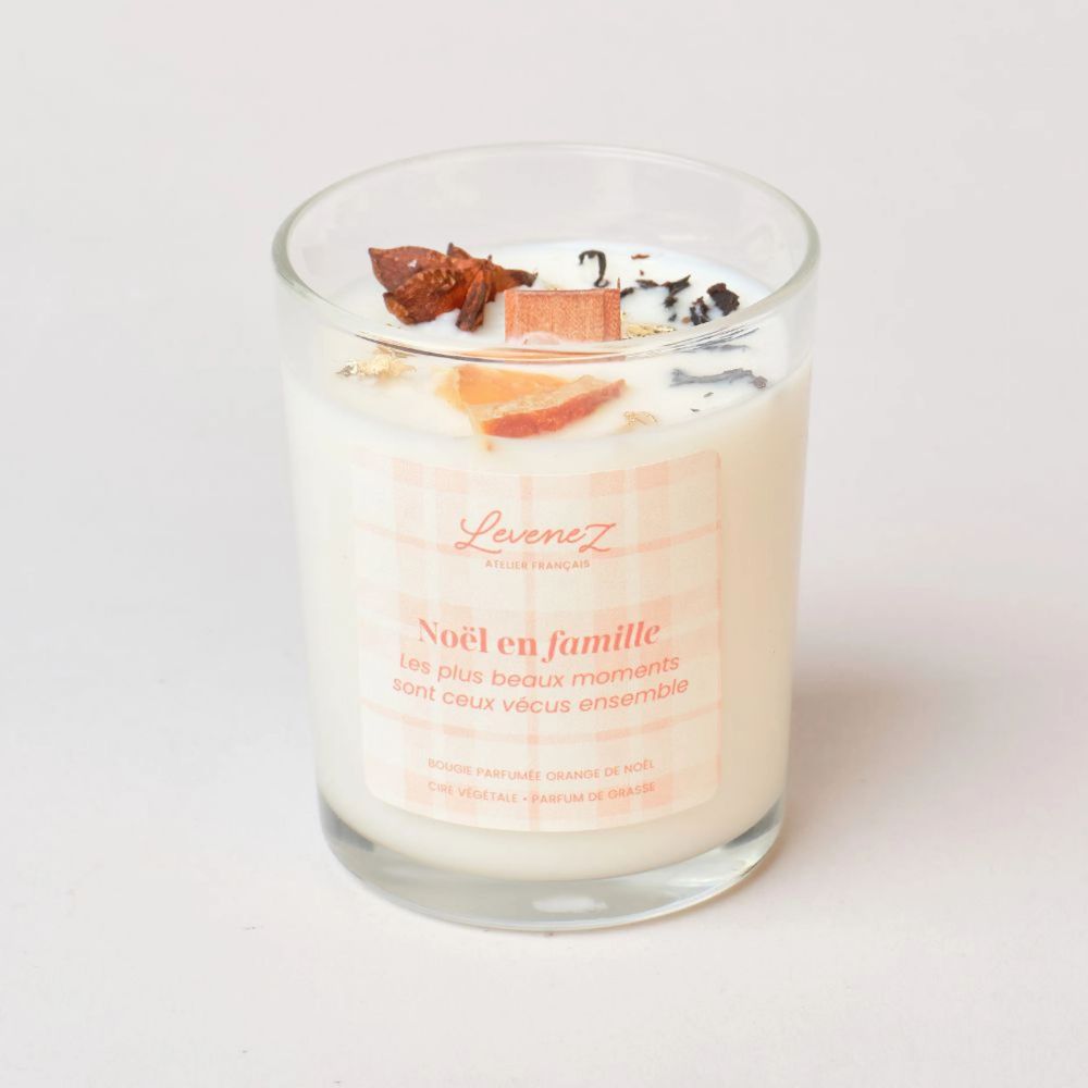 Bougie parfumée à l'Orange de Noël - Noël en famille