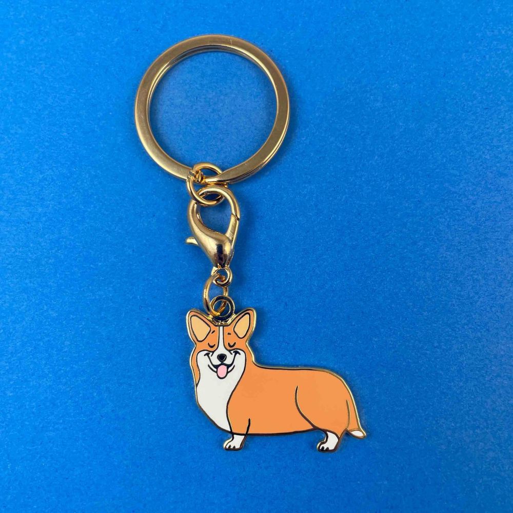 Porte-clés - médaille - Corgi